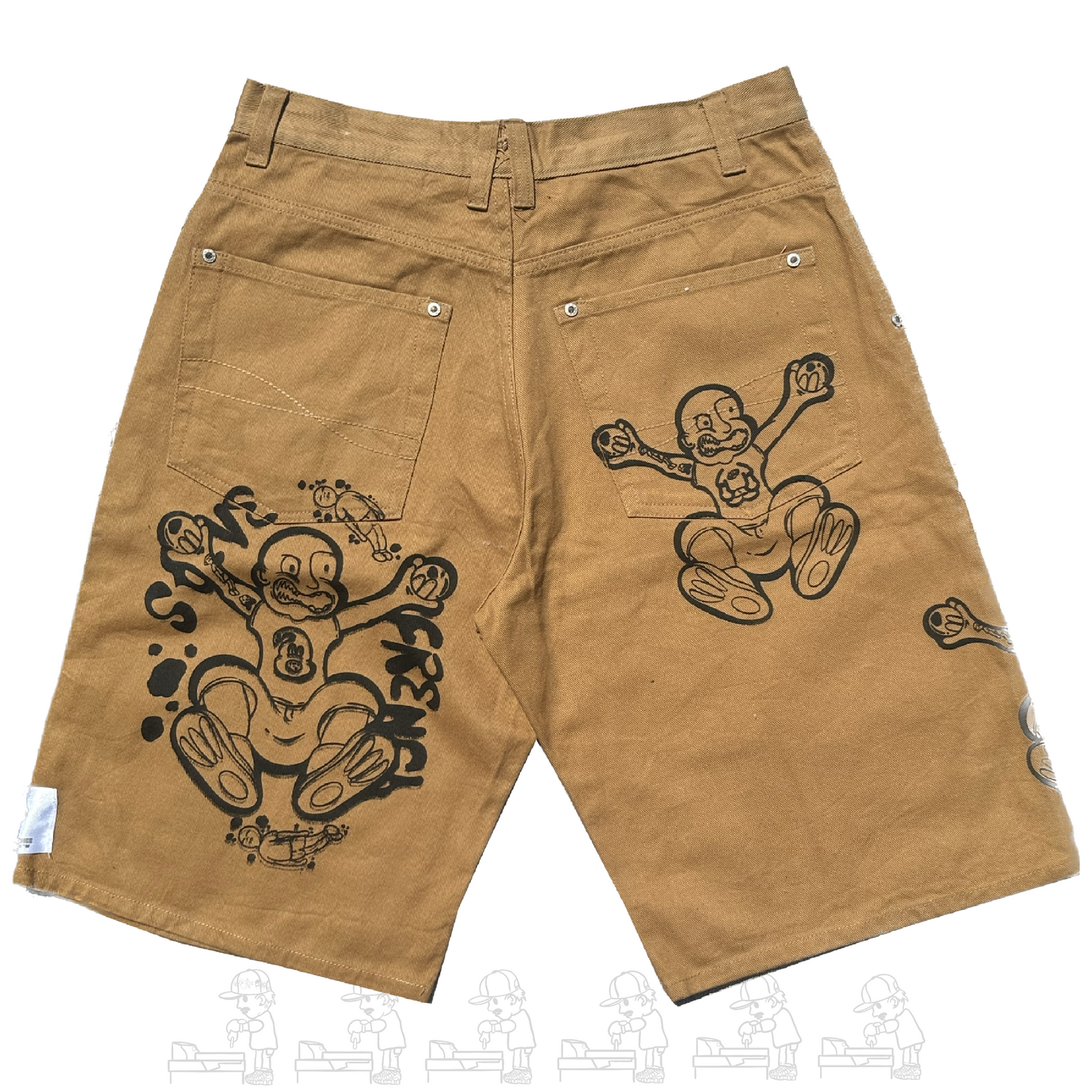 Vandalised Steve French Jorts