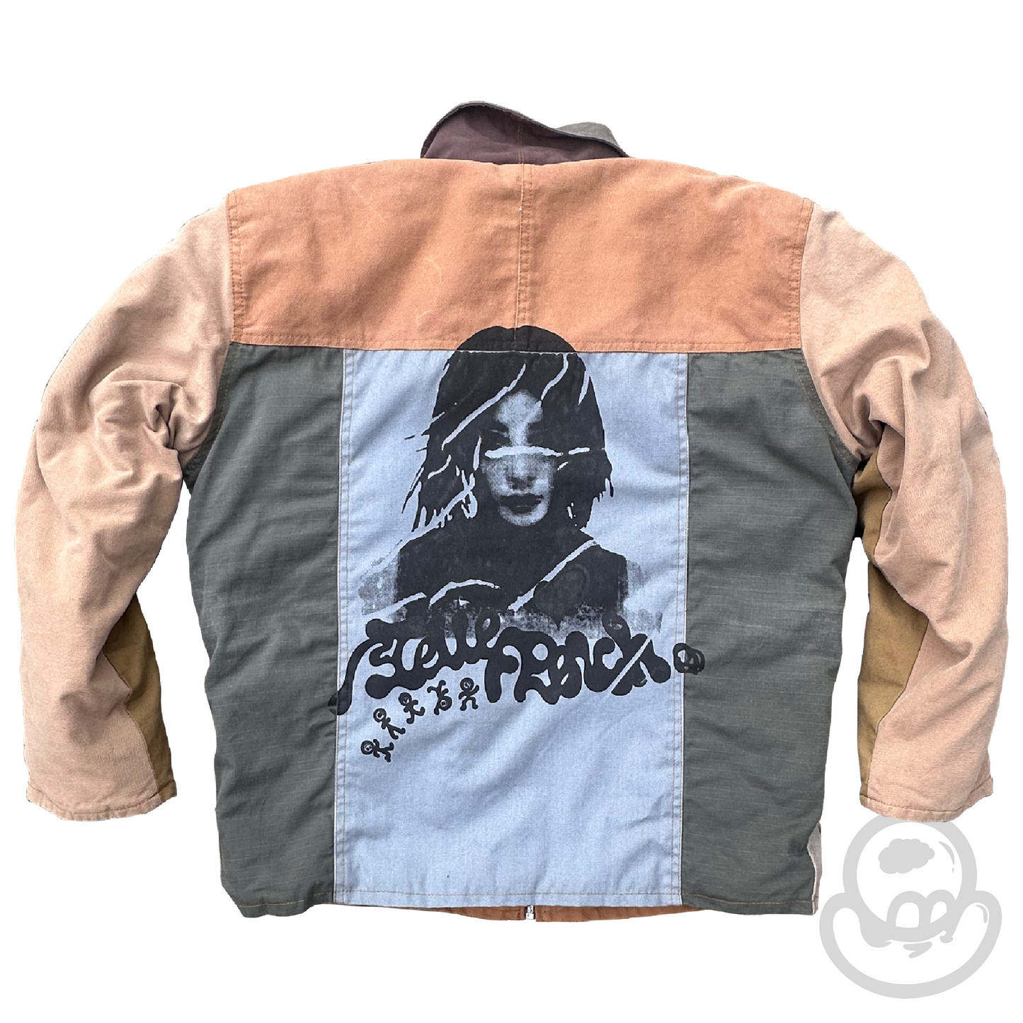 Vandalised reconstructed jacket