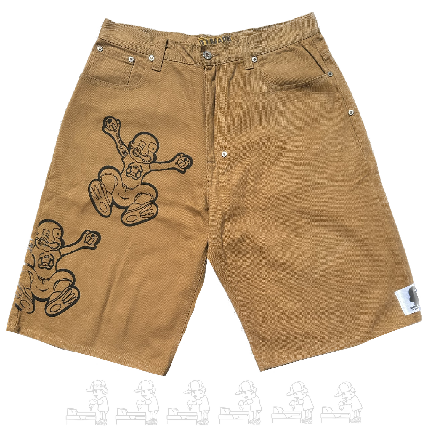 Vandalised Steve French Jorts