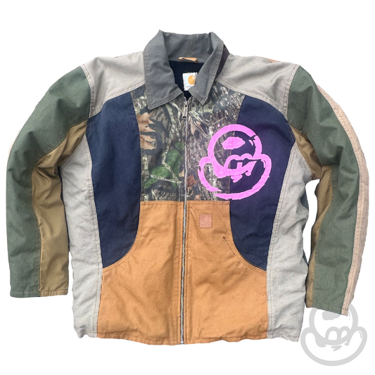 Vandalised reconstructed jacket