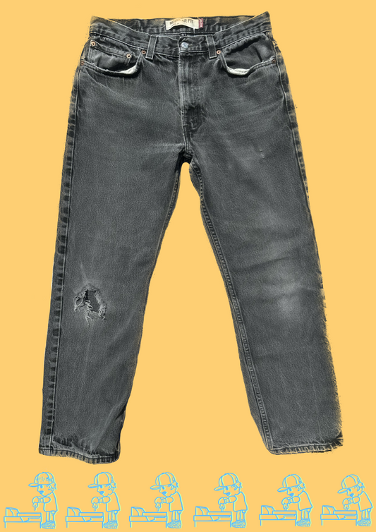 Vandalised Steve French Jeans