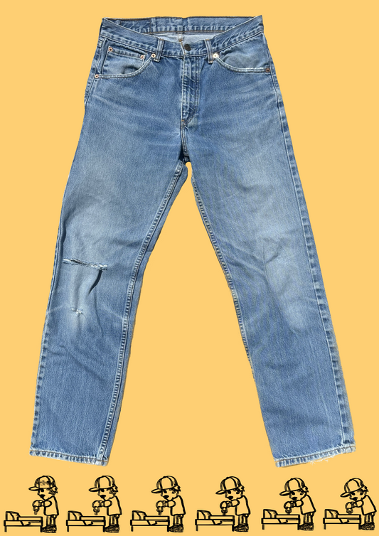 Vandalised Steve French Jeans